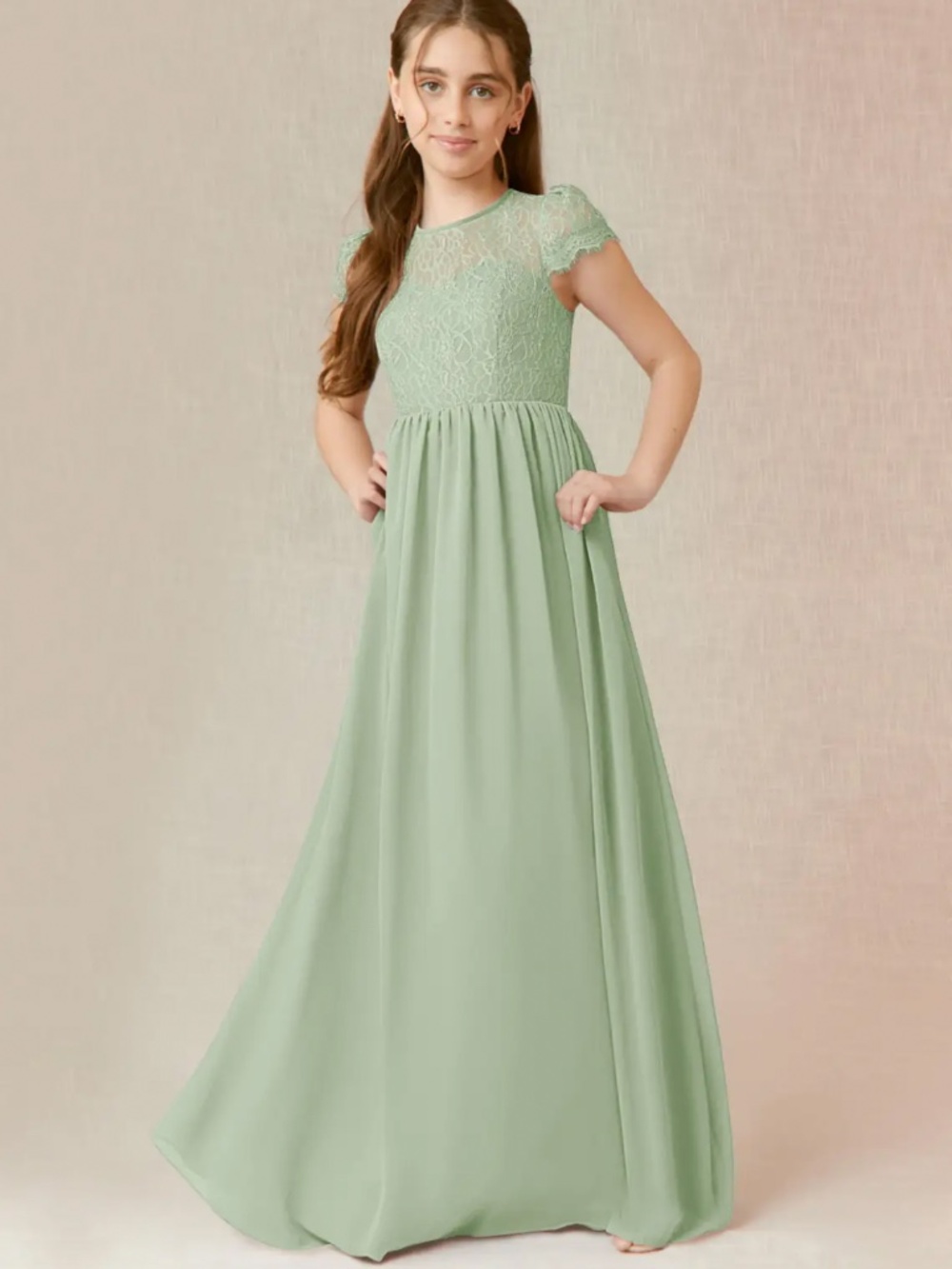 Azazie Delevingne Junior Bridesmaid